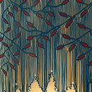 Aura Peacock Terracotta Macrame Window Curtain