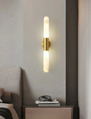 Aurevon Alabaster Linear Wall Sconce