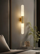 Aurevon Alabaster Linear Wall Sconce
