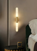 Aurevon Alabaster Linear Wall Sconce