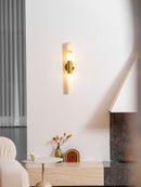 Aurevon Alabaster Linear Wall Sconce