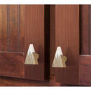 Mascot Hardware Aurora 1-8/9 in. Triangle Wood & White Drawer Cabinet Knob