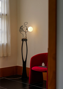 Aveline Muse Sculptural Globe Floor Lamp