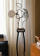 Aveline Muse Sculptural Globe Floor Lamp