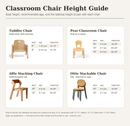 Ottie Stackable Chair - 12" Seat Height - Sage