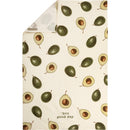 'Avo Good Day Funny Snarky Dish Cloth Towel | Cotton Linen | Embroidered Text | 18" x 28"