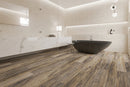 SPC Vinyl Rigid Core 7" Width 60" RL, 6mm Thick, 1.5mm IXPE Azalea, Flamboyant Floors - Mazzia Collection bath view 3