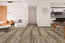 SPC Vinyl Rigid Core 7" Width 60" RL, 6mm Thick, 1.5mm IXPE Azalea, Flamboyant Floors - Mazzia Collection living room view 3