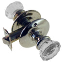 Fluted Glass Doorknob Set with Large Rosette