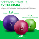 Safe Grip Soft Weighted Balls - Sand & Iron Filled, No Phthalates or Latex