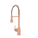 Copper Pre-Rinse Spring Kitchen Faucet, Single Level Solid Brass Kitchen Sink Faucets with Pull Down Sprayer - AK96518C
