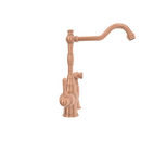 One-Handle Copper Widespread Kitchen Faucet with Side Sprayer