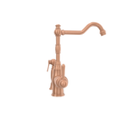One-Handle Copper Widespread Kitchen Faucet with Side Sprayer