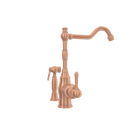 One-Handle Copper Widespread Kitchen Faucet with Side Sprayer