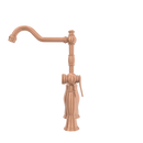 One-Handle Copper Widespread Kitchen Faucet with Side Sprayer