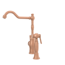 One-Handle Copper Widespread Kitchen Faucet with Side Sprayer