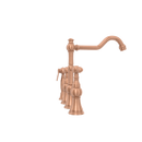 Two-Handles Copper Bridge Kitchen Faucet with Side Sprayer - AK96718C