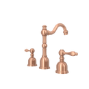 Two-Handle Copper Widespread Bathroom Sink Faucet