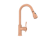 Copper Pull Out Kitchen Faucet, Single Level Solid Brass Kitchen Sink Faucets with Pull Down Sprayer - AK96415C