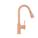 Copper Pull Out Kitchen Faucet, Single Level Solid Brass Kitchen Sink Faucets with Pull Down Sprayer - AK96415C