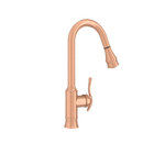 Copper Pull Out Kitchen Faucet, Single Level Solid Brass Kitchen Sink Faucets with Pull Down Sprayer - AK96415C