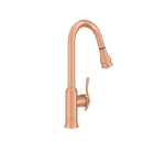 Copper Pull Out Kitchen Faucet, Single Level Solid Brass Kitchen Sink Faucets with Pull Down Sprayer - AK96415C