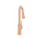 Copper Pull Out Kitchen Faucet, Single Level Solid Brass Kitchen Sink Faucets with Pull Down Sprayer - AK96415C