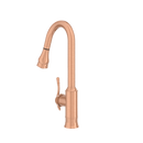 Copper Pull Out Kitchen Faucet, Single Level Solid Brass Kitchen Sink Faucets with Pull Down Sprayer - AK96415C