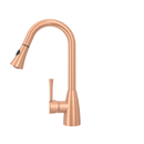 Copper Pull Out Kitchen Faucet, Single Level Solid Brass Kitchen Sink Faucets with Pull Down Sprayer