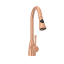 Copper Pull Out Kitchen Faucet, Single Level Solid Brass Kitchen Sink Faucets with Pull Down Sprayer