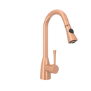 Copper Pull Out Kitchen Faucet, Single Level Solid Brass Kitchen Sink Faucets with Pull Down Sprayer
