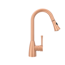 Copper Pull Out Kitchen Faucet, Single Level Solid Brass Kitchen Sink Faucets with Pull Down Sprayer