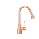 Copper Pull Out Kitchen Faucet, Single Level Solid Brass Kitchen Sink Faucets with Pull Down Sprayer