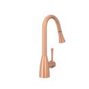 Copper Pull Out Kitchen Faucet, Single Level Solid Brass Kitchen Sink Faucets with Pull Down Sprayer