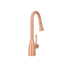 Copper Pull Out Kitchen Faucet, Single Level Solid Brass Kitchen Sink Faucets with Pull Down Sprayer