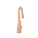 Copper Pull Out Kitchen Faucet, Single Level Solid Brass Kitchen Sink Faucets with Pull Down Sprayer