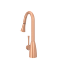 Copper Pull Out Kitchen Faucet, Single Level Solid Brass Kitchen Sink Faucets with Pull Down Sprayer