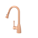 Copper Pull Out Kitchen Faucet, Single Level Solid Brass Kitchen Sink Faucets with Pull Down Sprayer