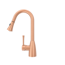 Copper Pull Out Kitchen Faucet, Single Level Solid Brass Kitchen Sink Faucets with Pull Down Sprayer