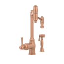 One-Handle Copper Pot Filler Kitchen Faucet with Side Sprayer