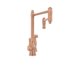 One-Handle Copper Pot Filler Kitchen Faucet with Side Sprayer