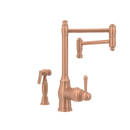 One-Handle Copper Pot Filler Kitchen Faucet with Side Sprayer