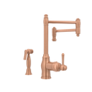 One-Handle Copper Pot Filler Kitchen Faucet with Side Sprayer