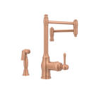 One-Handle Copper Pot Filler Kitchen Faucet with Side Sprayer