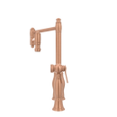One-Handle Copper Pot Filler Kitchen Faucet with Side Sprayer
