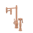 One-Handle Copper Pot Filler Kitchen Faucet with Side Sprayer