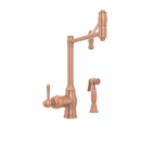 One-Handle Brushed Gold Pot Filler Kitchen Faucet with Side Sprayer - AK96918P1