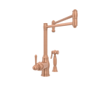 One-Handle Brushed Gold Pot Filler Kitchen Faucet with Side Sprayer - AK96918P1