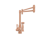 One-Handle Copper Pot Filler Kitchen Faucet with Side Sprayer - AK96918P1