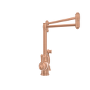 One-Handle Brushed Gold Pot Filler Kitchen Faucet with Side Sprayer - AK96918P1